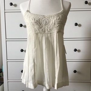 Ivory spaghetti strap tank